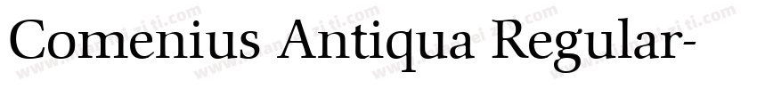 Comenius Antiqua Regular字体转换